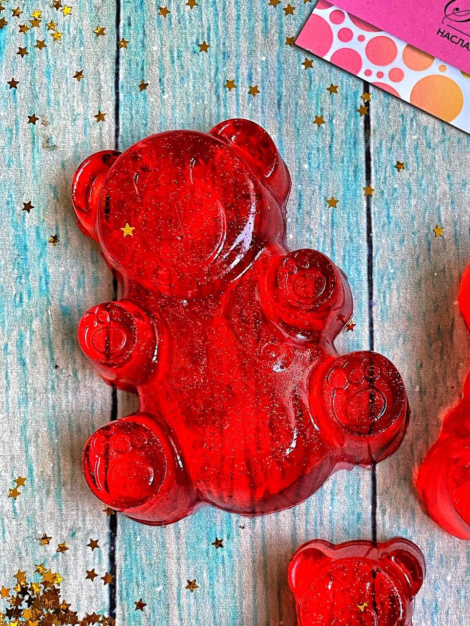

Мыло желе «Мишка» для детей с ароматом клубники