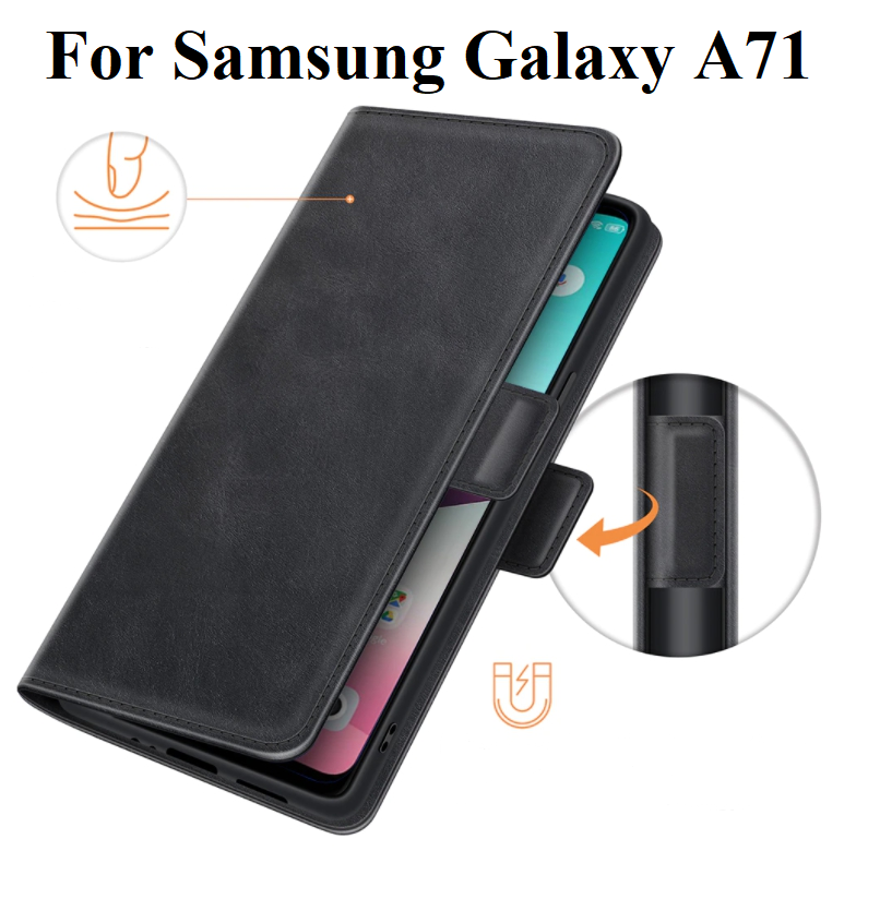 

Чехол книжка Double для Samsung Galaxy A71 (A715F), Черный