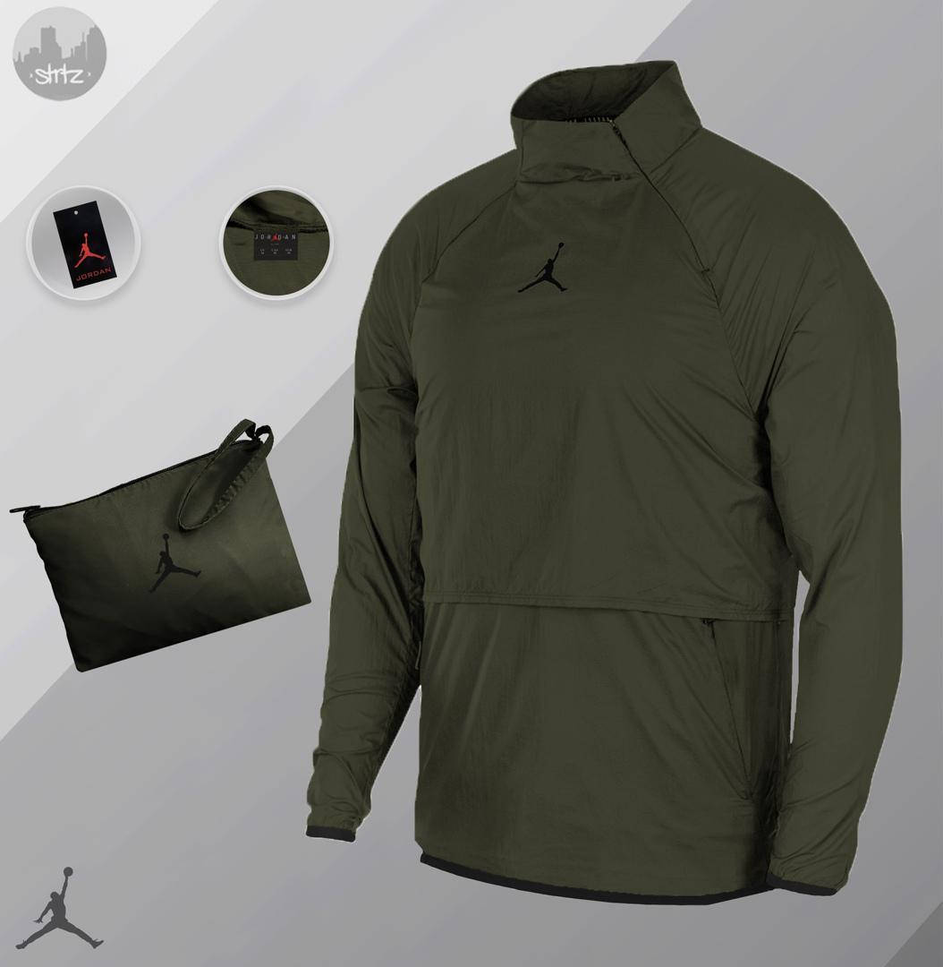 

Хаки анорак Jordan | Мужская ветровка Jordan 23 Tech Packable With Bag L