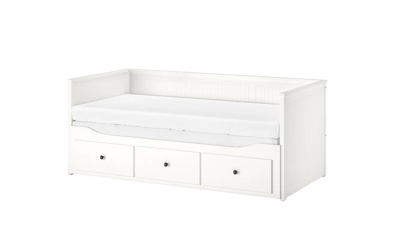 

Кровать, ліжко, лежанка, кушетка з шухлядами 80Х200 см, HEMNES, IKEA, 903.493.26, Белый
