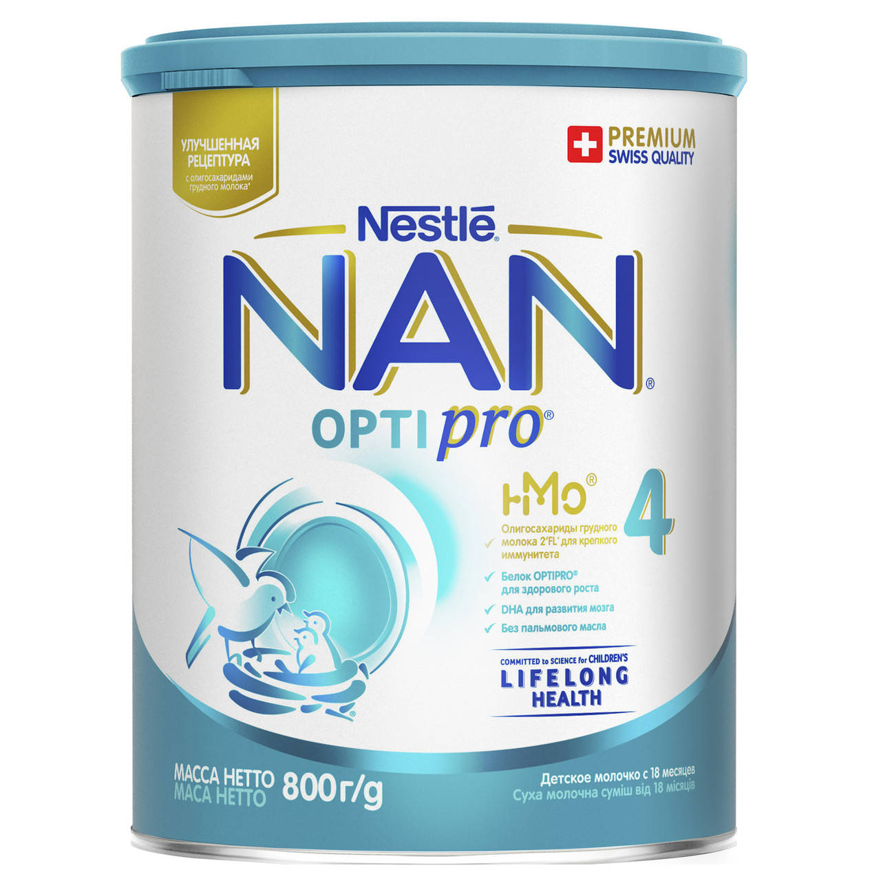 

NAN 4 OPTIPRO® Детское молочко для детей с 18 месяцев, 800 г