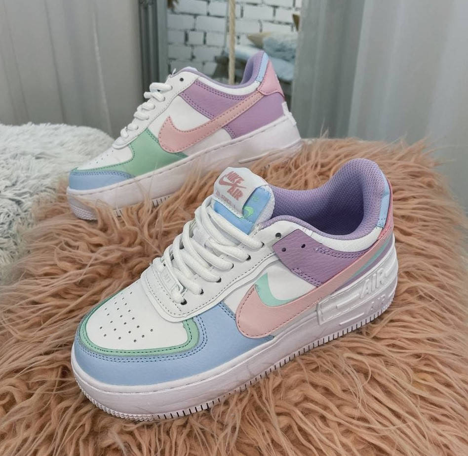 

Женские кроссовки Nike Air Force 1 Shadow Multicolor (найк аир форс шадоу) 37, Разные цвета