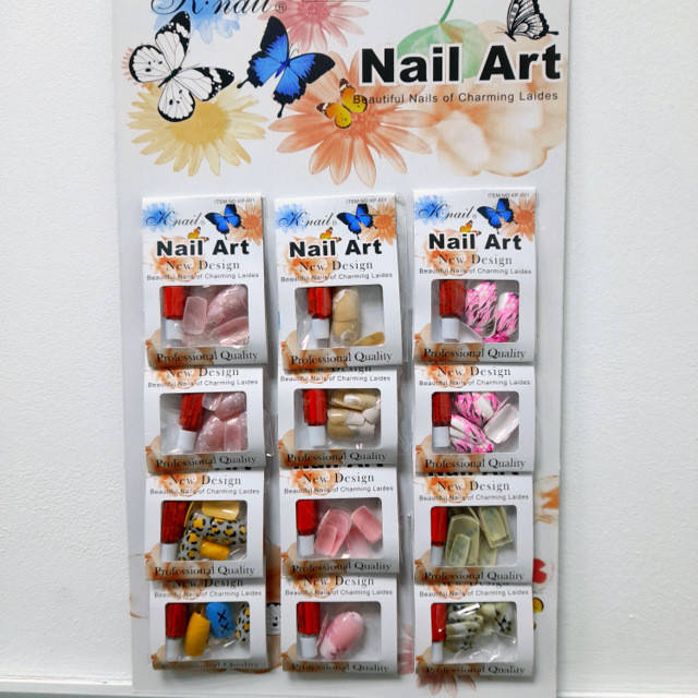 

Накладные ногти цветные K·Nail Art Nail упаковка 12 шт № 12