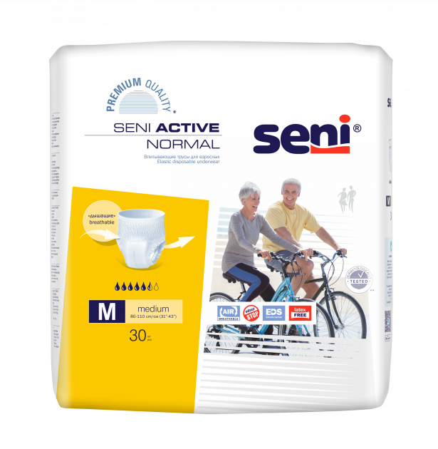 

Подгузники-трусики для взрослых Seni Active Normal Medium 30 шт