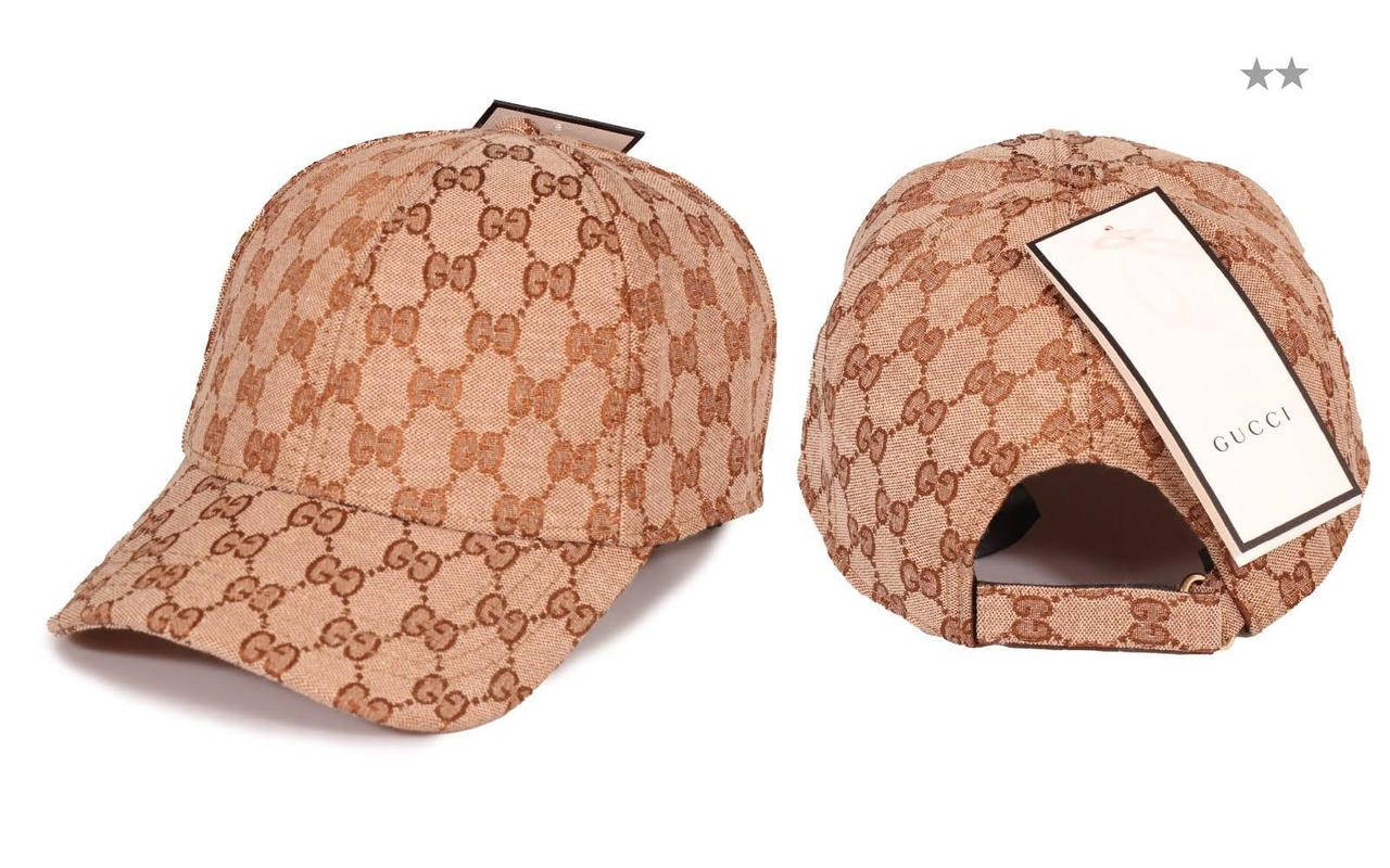 

Кепка бейсболка бежевая Gucci, Бежевый