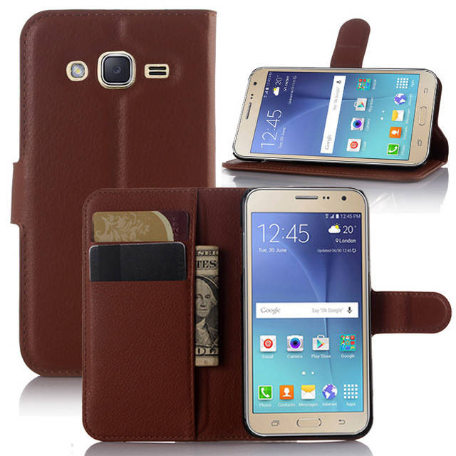 

Чехол IETP для Samsung Galaxy J3 2016 J320 J320H J300 книжка кожа PU коричневый