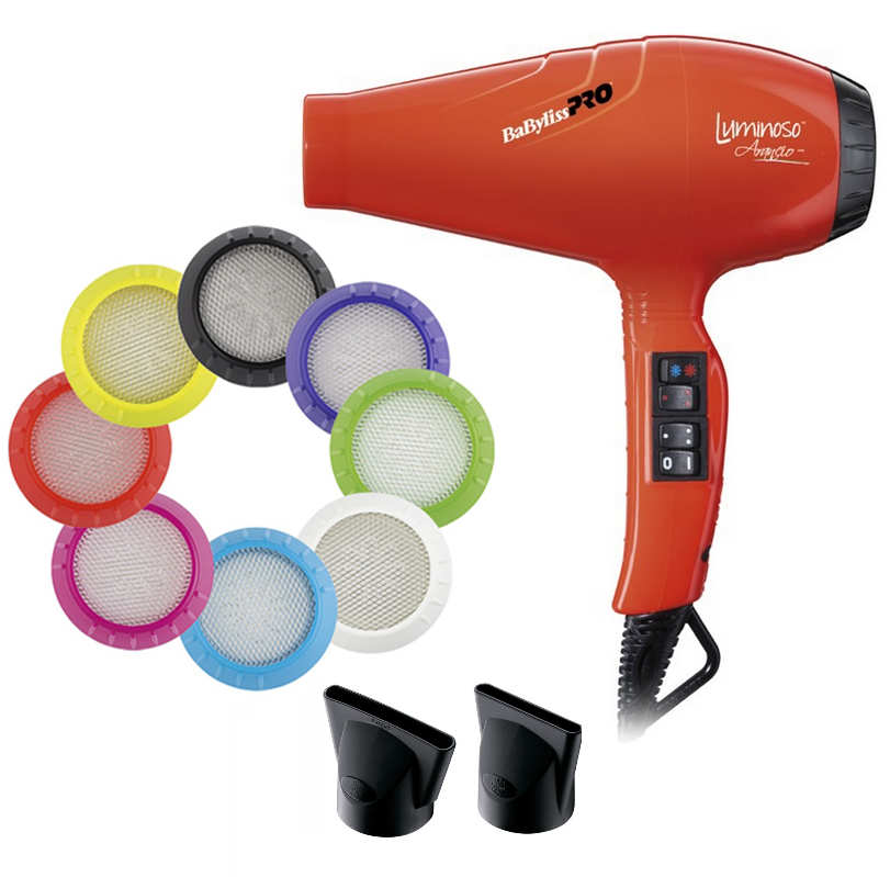

Фен для волос Babyliss BAB6350IOE Luminoso Arancio профессиональный, 2100 Вт