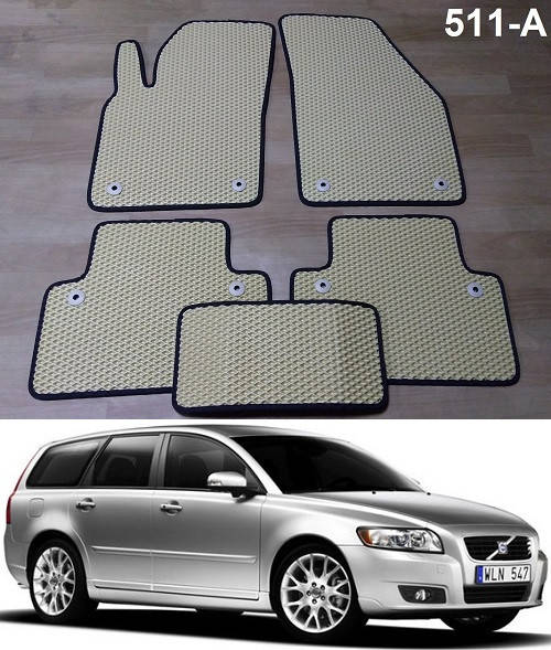

Коврики ЕВА в салон Volvo V50 '04-12, Черный