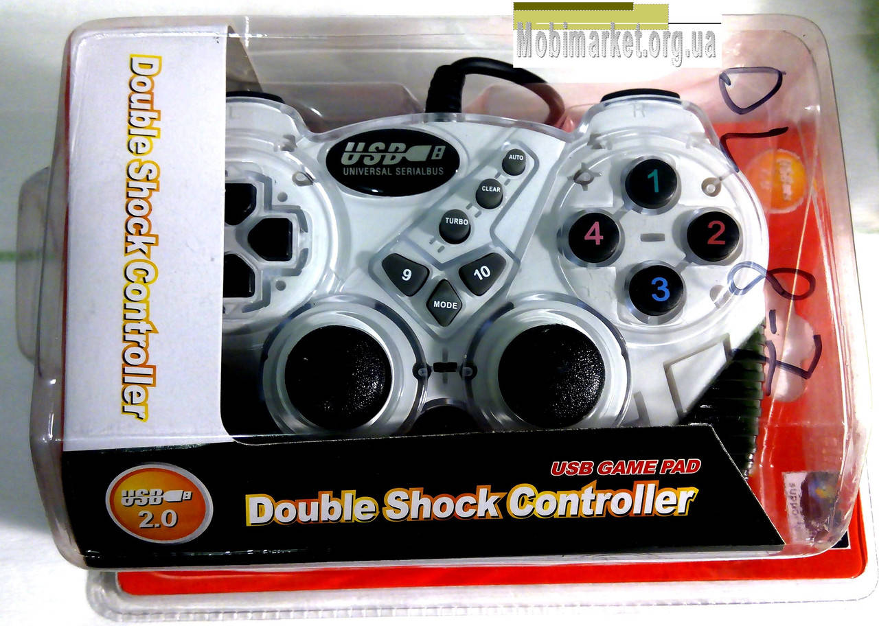 

Джойстик Double Shock Controller USB-906 белый