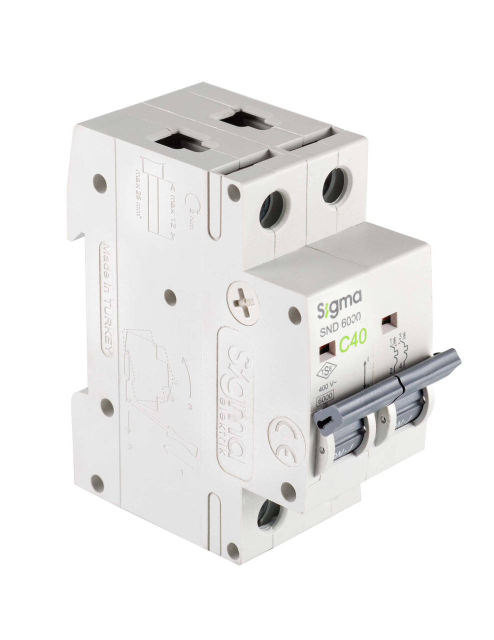 

Автоматический выключатель SIGMA 4,5кА, 2Р, 32А "С" (4SM232C)