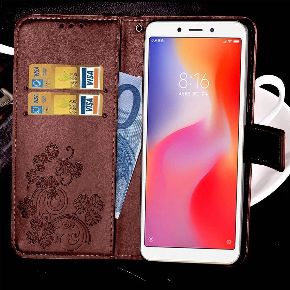 

Чехол Clover для Xiaomi Redmi 6 книжка кожа PU коричневый