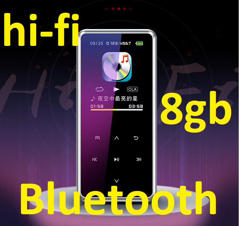 

Плеер MP3 JNN M12 Bluetooth 8gb HI FI Original серебристый