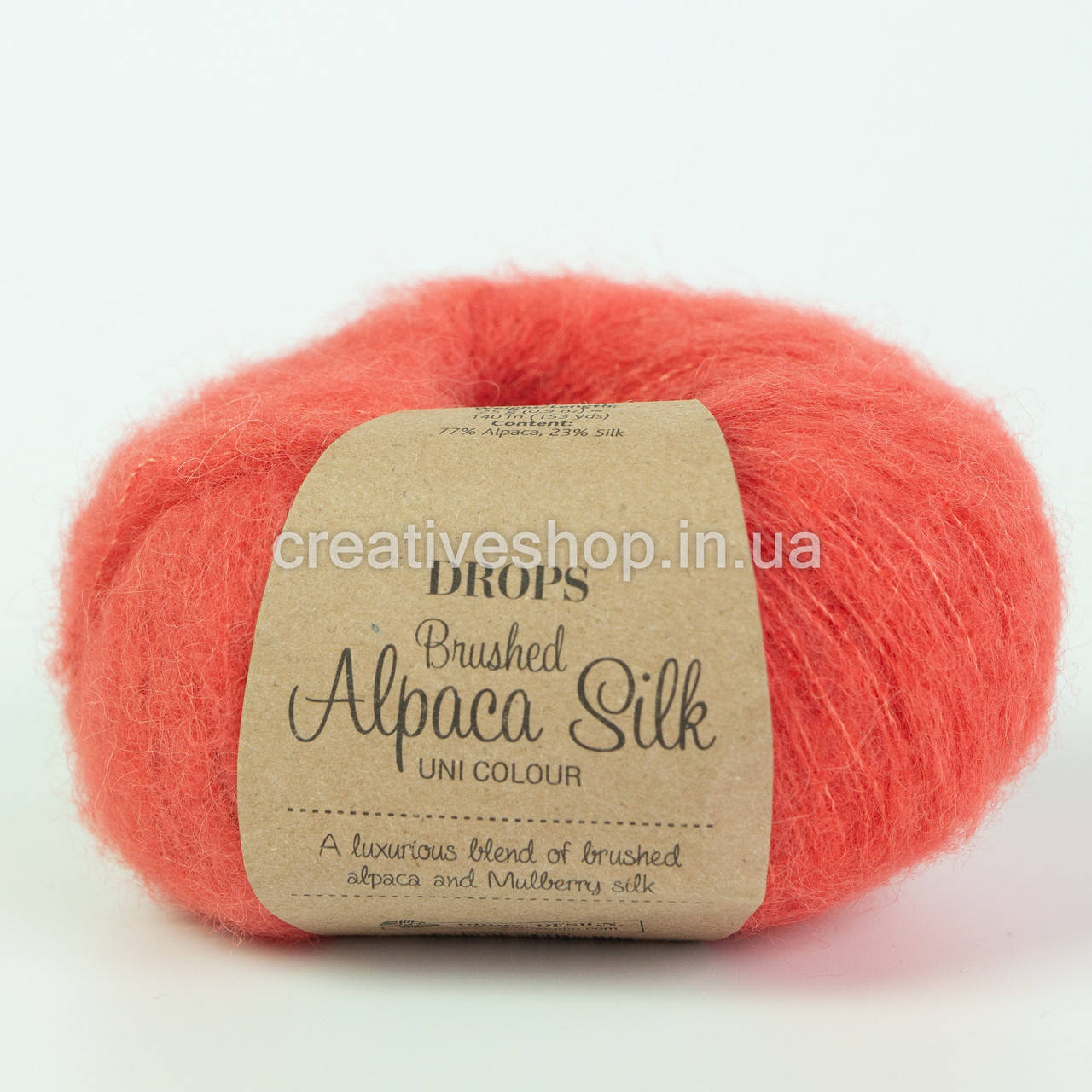 

Пряжа Drops Brushed Alpaca Silk (цвет 06 coral)