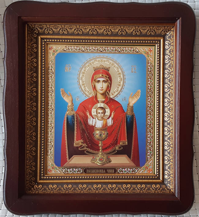 

Икона Божией Матери "Неупиваемая Чаша" для дома 23*26cm