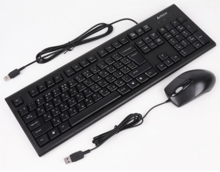 

Комплект клавиатура + мышка A4-Tech KR-8572 USB Black