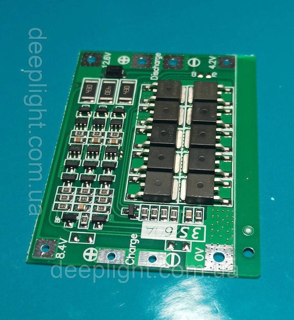 

BMS 3S 60A Li ion плата защиты балансир PCB 12.6V схема шуруповерт дрель Balanced version