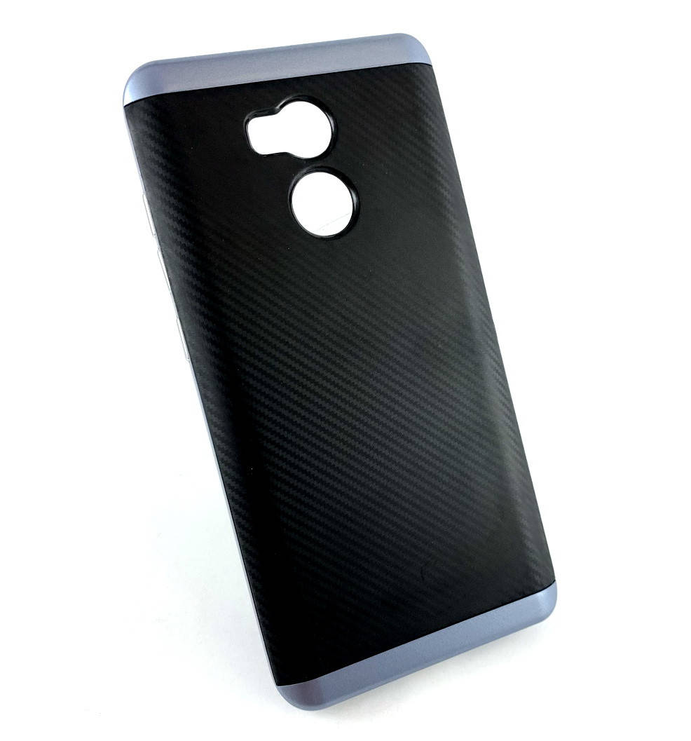 

Чехол для Xiaomi Redmi 4 pro, 4 Prime накладка бампер противоударный Ipaky Carbon черный, серый