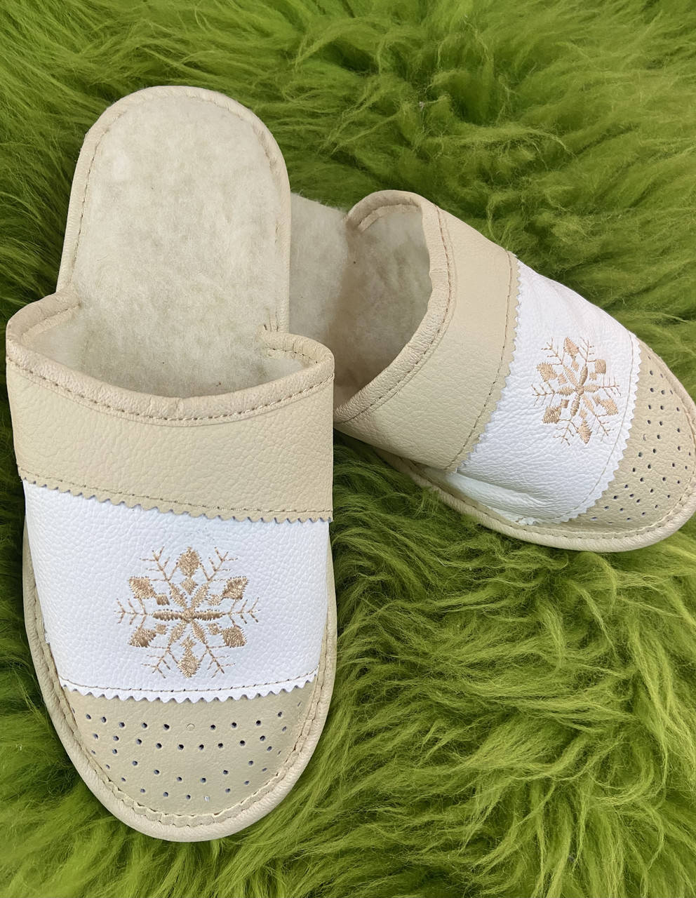 

Домашні капці жіночі з овечої шерсті (домашние женские тапочки овчина) 37, Коричневый