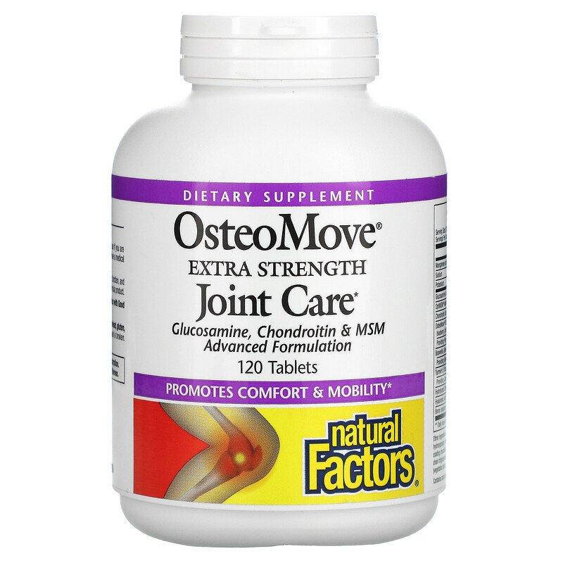 

Natural Factors OsteoMove Extra Strength Joint Care 120 таблеток