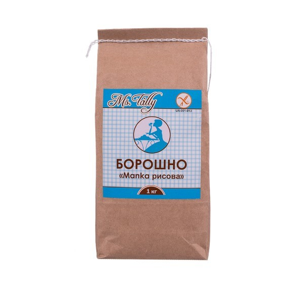 

Мука "Manka рисовая" без глютена "Ms. Tally" 1 кг