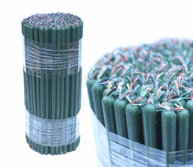 

Свечи восковые магические пучек 1 кг. зеленые 20,5см.