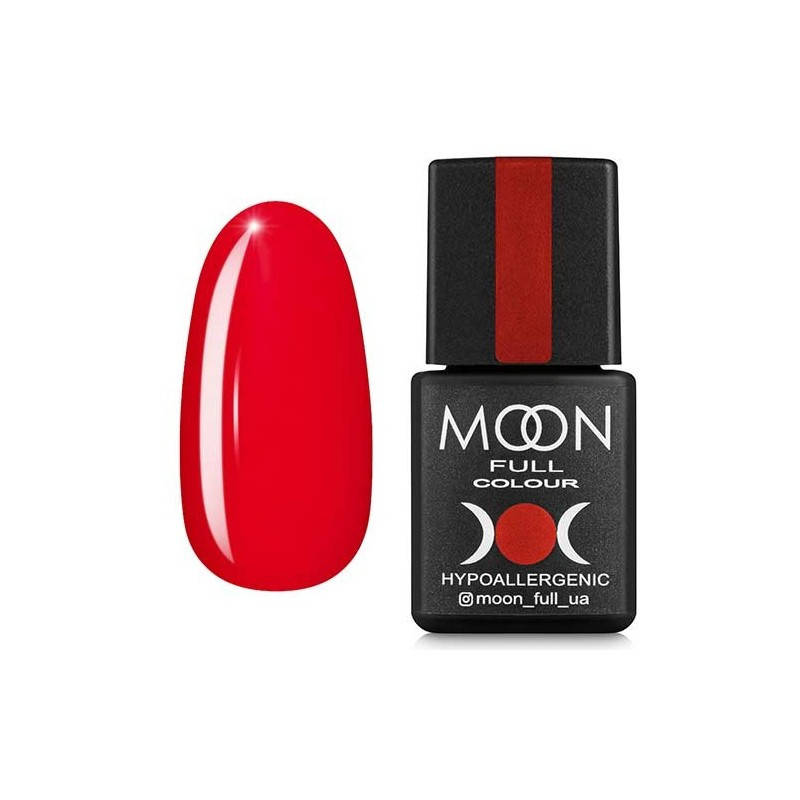 

Гель-лак Moon Full color Gel Polish №128 красный карминовый, 8 мл