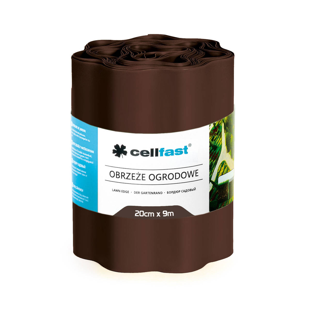 

Садовый газонный бордюр Целфаст Cellfast 20x900см 30-013 Коричневый