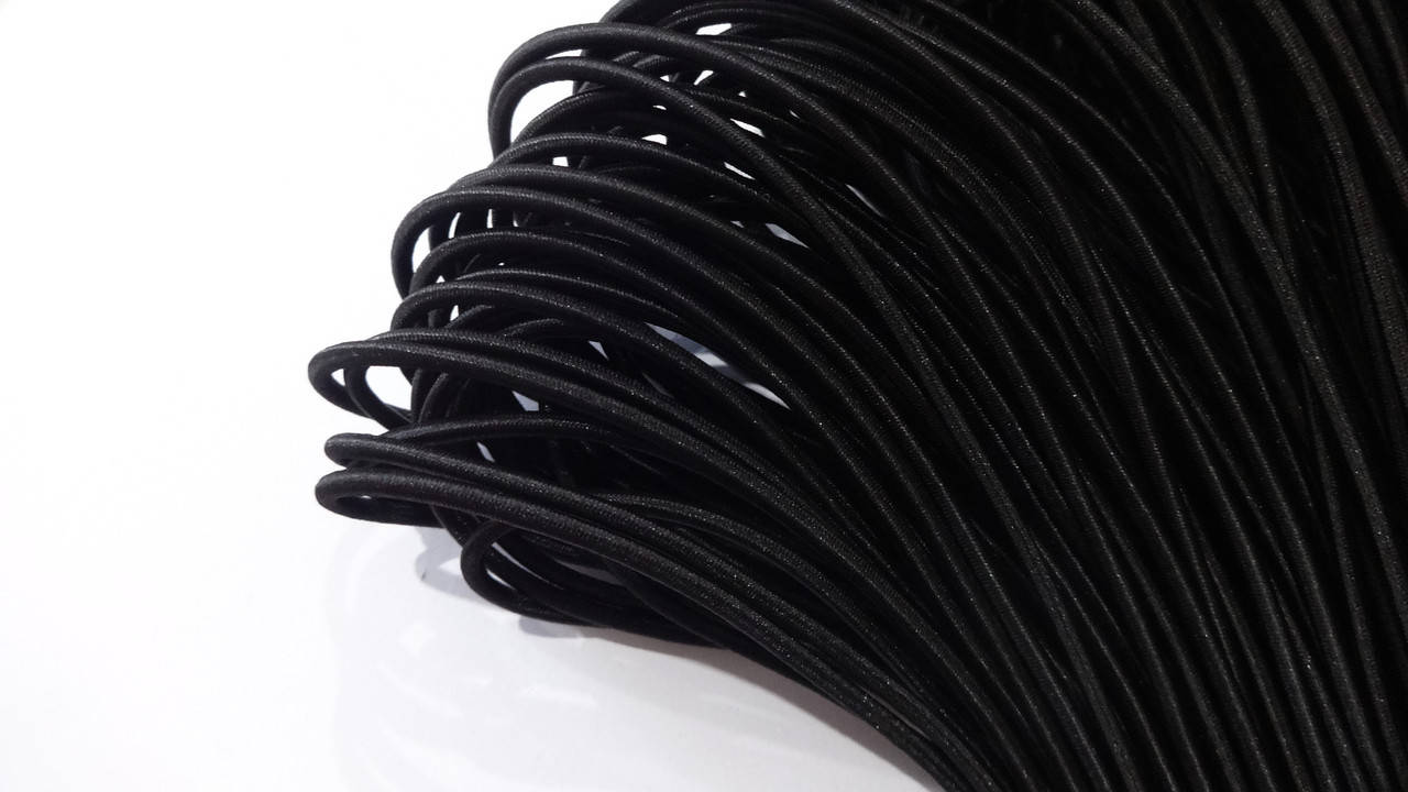 

Резинка шляпная круглая 2.5 мм черная, Черный