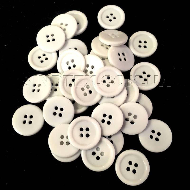 

10 шт. - Пуговицы рубашечные Ø-20мм цвет белый (2-БП-21)