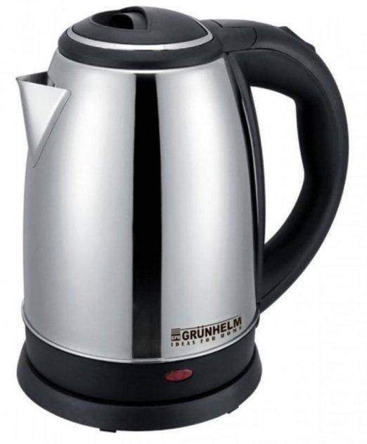 

Електрочайник GRUNHELM EKS-7518 (метал) 1,8л, 2000 Вт, дисковий