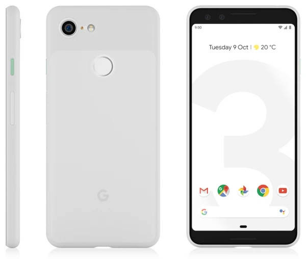 

Ультратонкий чехол для Google Pixel 3 Белый матовый пластик