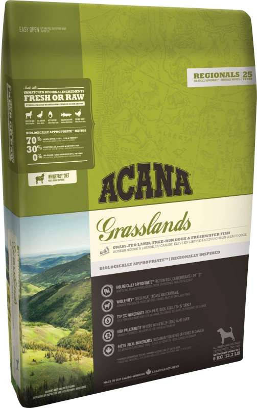 

Acana Grasslands Dog 11,4кг- беззерновой корм для собак всех пород с ягненком