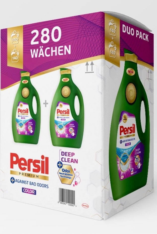

Дуопак гелей для стирки Persil Premium Gel для цветного 6,3 л ; 140 стирок (2 шт.)