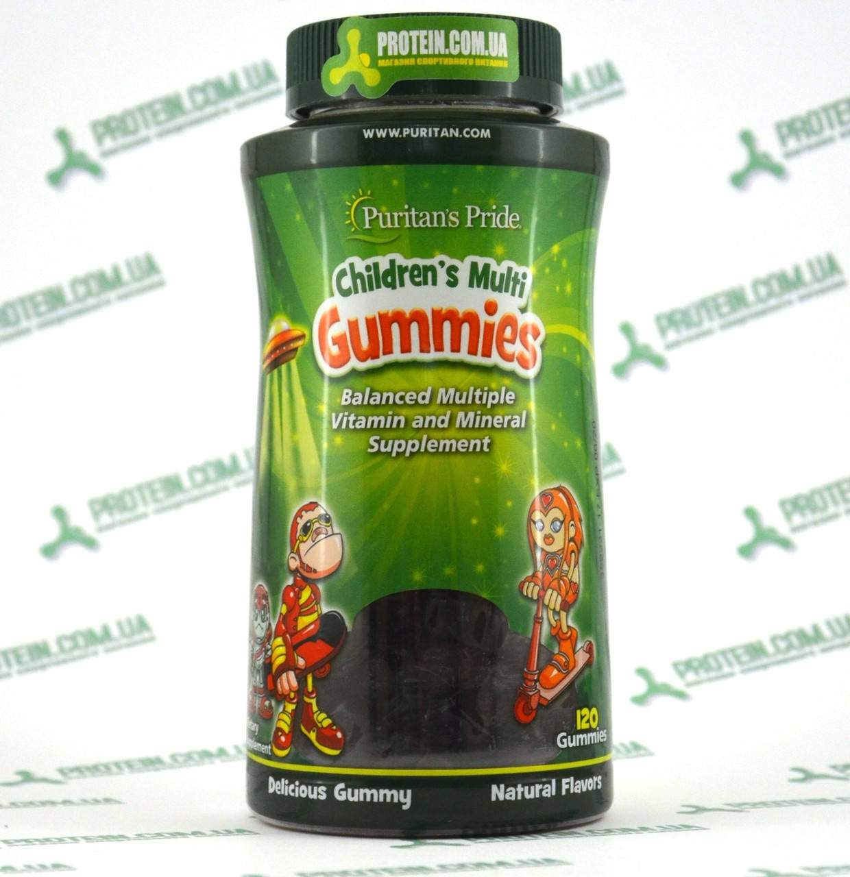 

Витамины Детские Puritans Pride Сhildren`s Multi Gummies 120 жевательных мишек