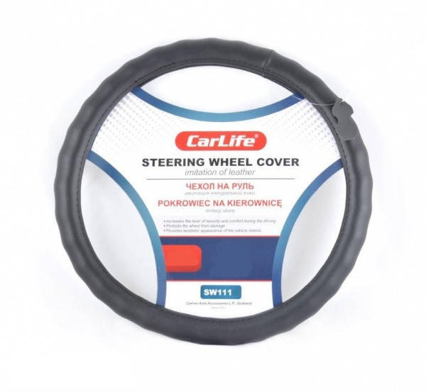 

Чохол на кермо зі штучної шкіри,чорний