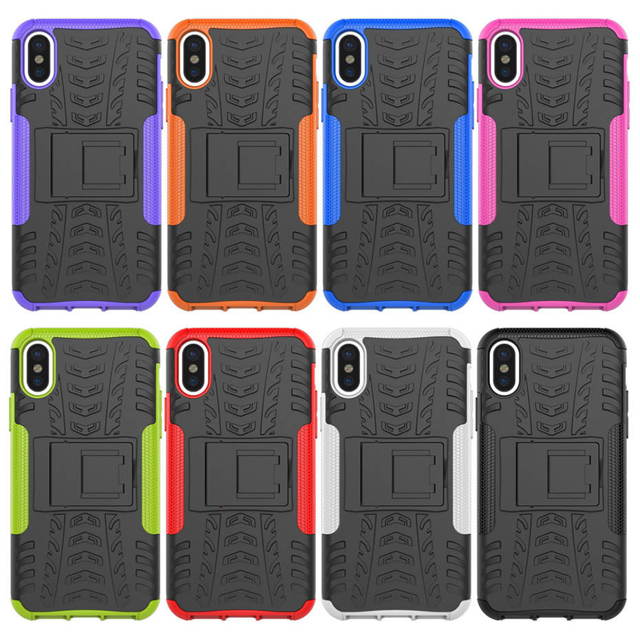 

PC + TPU чехол Armor для Apple iPhone X (8 цветов) черный