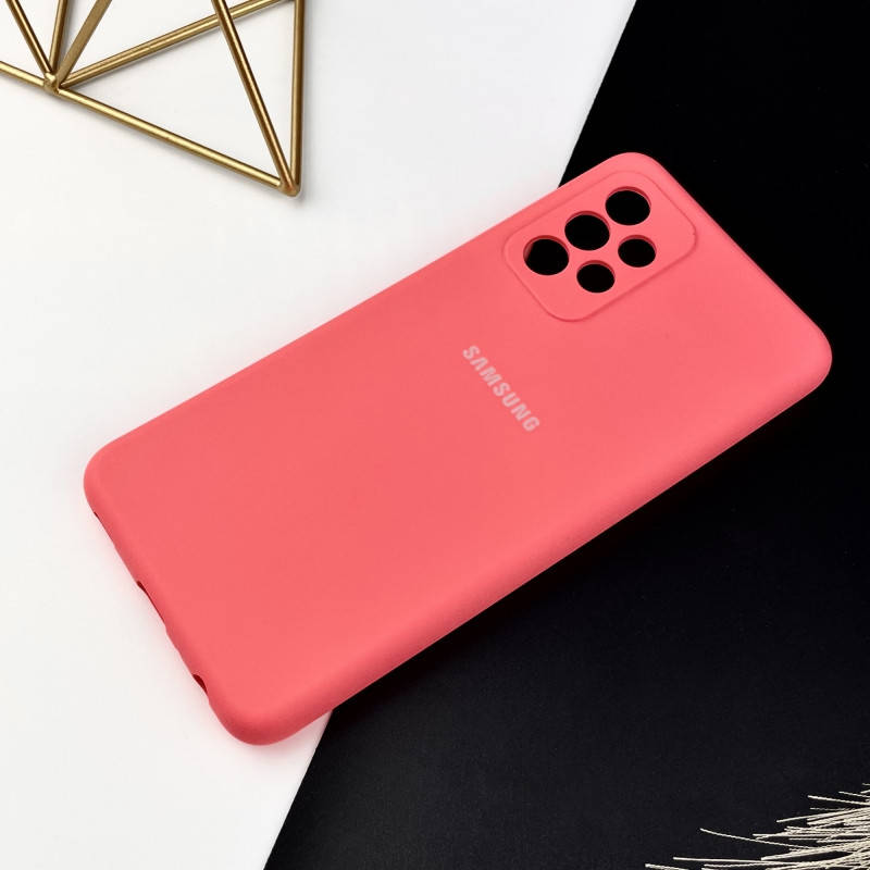 

Силиконовый чехол на Samsung A52 Peach (30), Персиковый