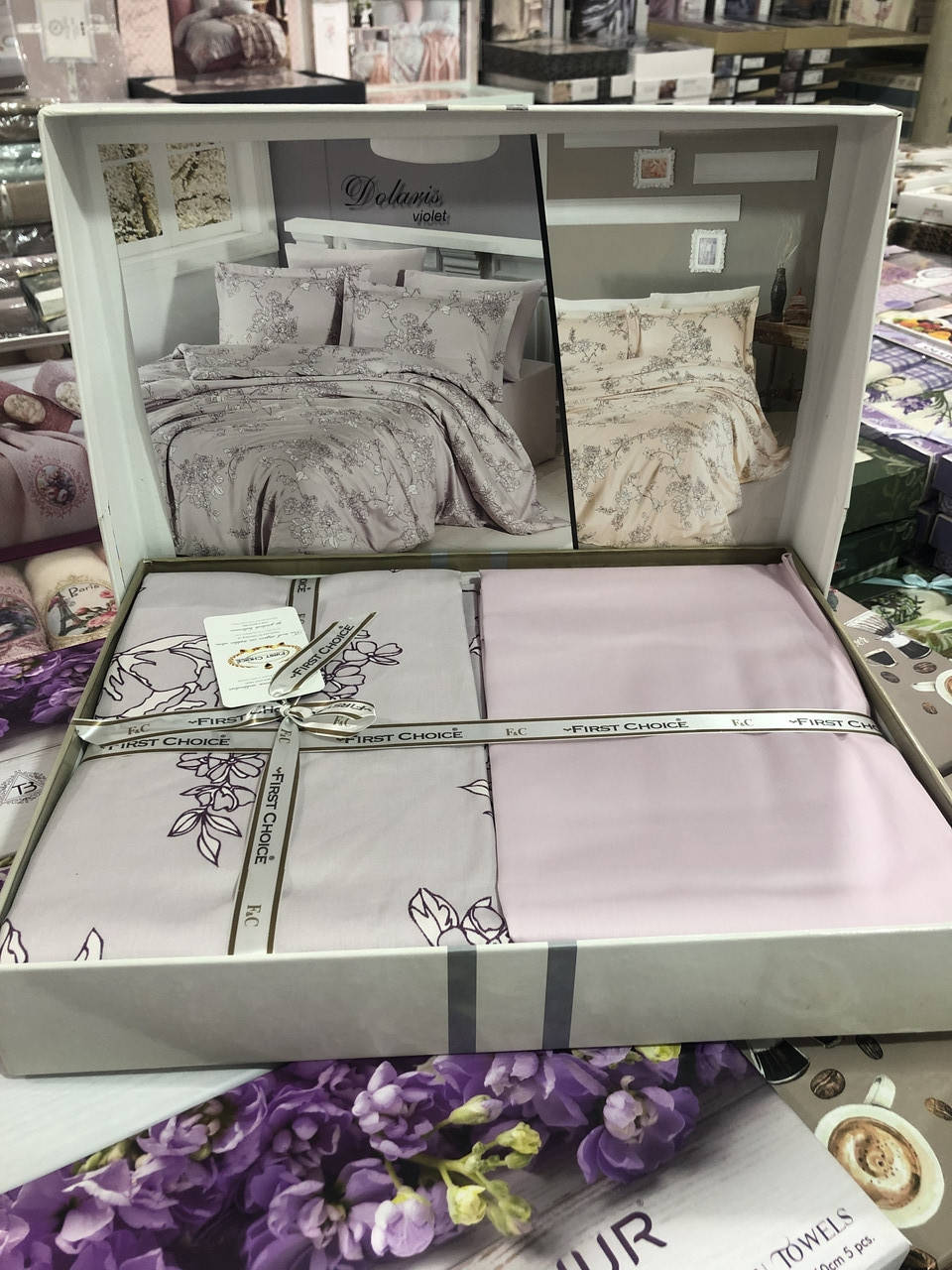 

ТУРЕЦЬКА ПОСТІЛЬНА БІЛИЗНА * FIRST CHOICE COTTON SATIN *СІМЯ розмір 160 * 220см