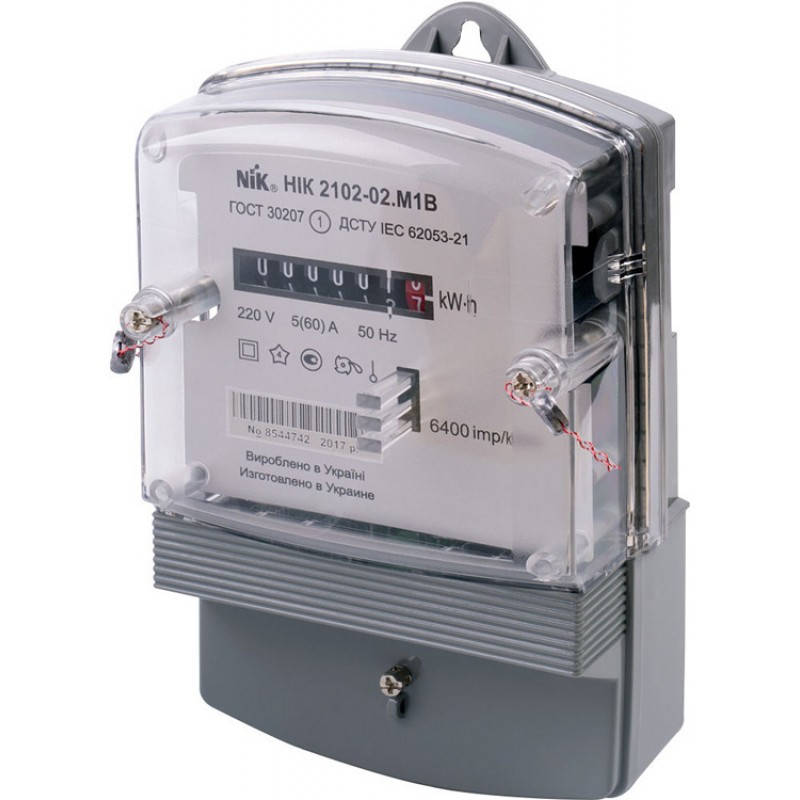 

Счетчик NIK 2102-02.M1B 5-60А однофазный электромеханический однотарифный