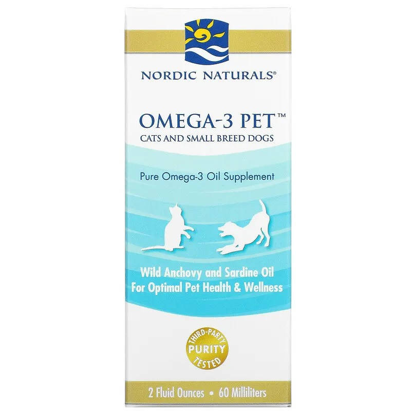 

Рыбий жир для кошек и собак Nordic Naturals "Omega-3 Pet" в жидкой форме (60 мл)