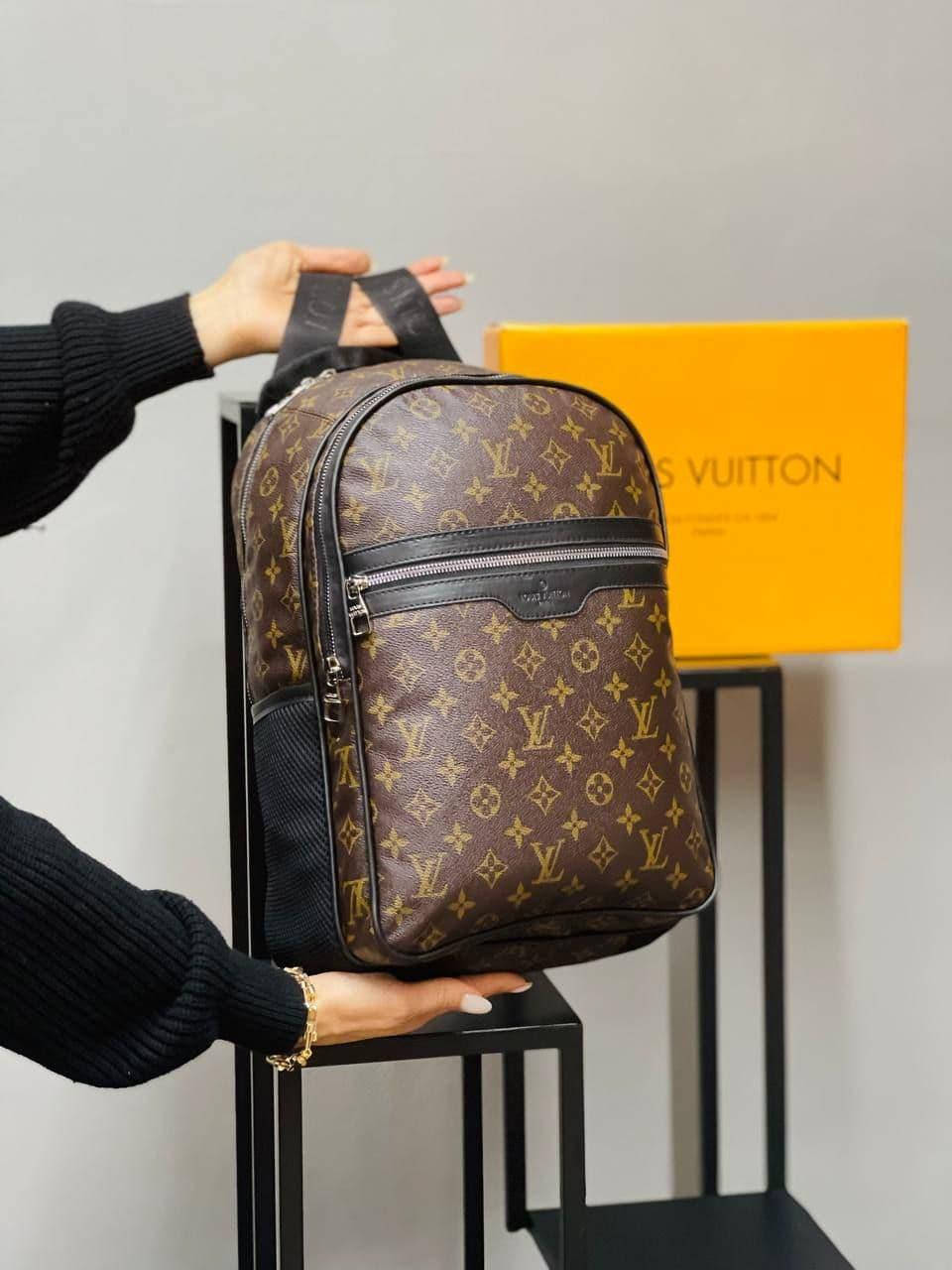 

Рюкзак коричневый женский мужской Louis Vuitton Multi Луи Витон унисекс