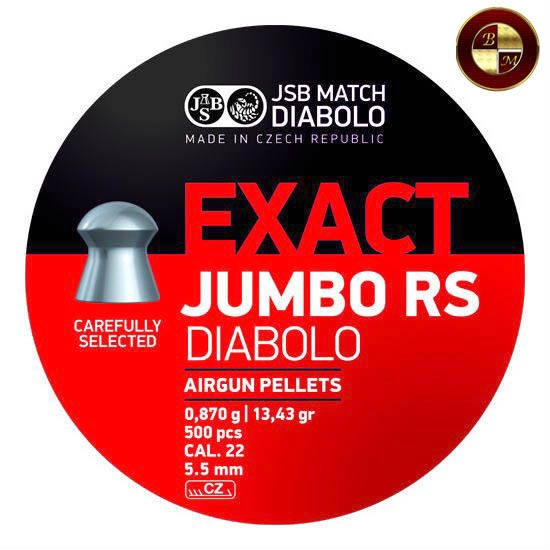 

Пули JSB Diabolo EXACT JUMBO RS 5,52mm. 500шт. 0,870г.