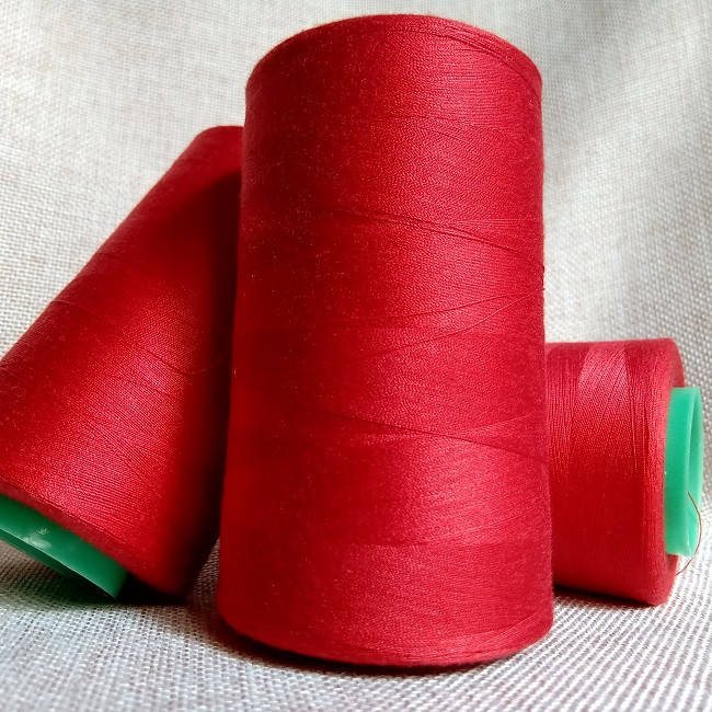 

Нитки швейные Ninatex, 40/2, 5000 ярдов, красный. 127