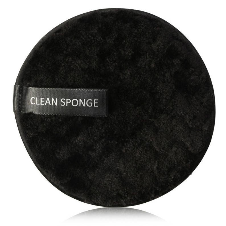 

Хлопковый спонж для умывания MAANGE Clean Sponge черный