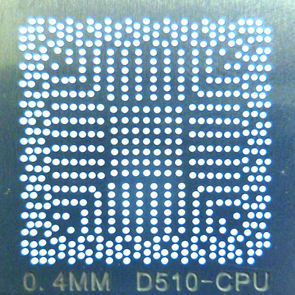 

Трафарет BGA Intel Atom N450 SLBMG, N455 SLBX9, N475 SLBX5, N550 SLBXF, N570 SLBXE BGA559 0.4mm