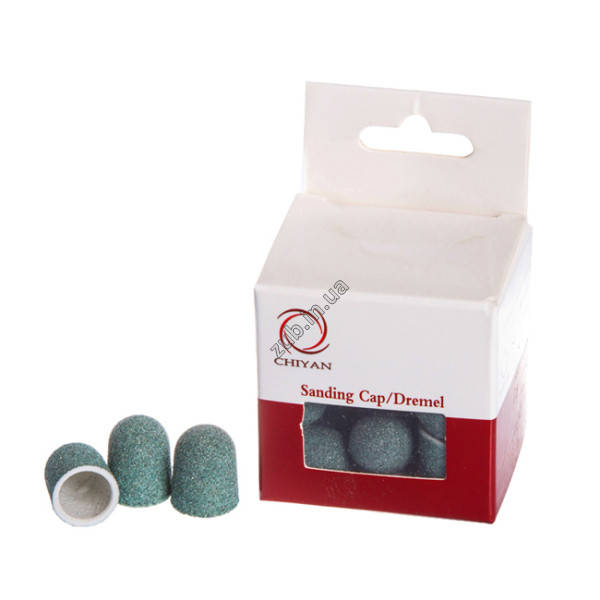 

Шлифовальные колпачки зеленые 10 мм Chiyan упаковка 20 шт., Зелёный