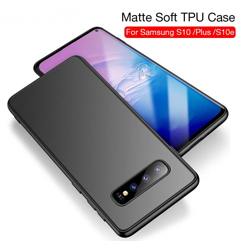 

Тонкий матовый чехол для Samsung Galaxy S10, Черный