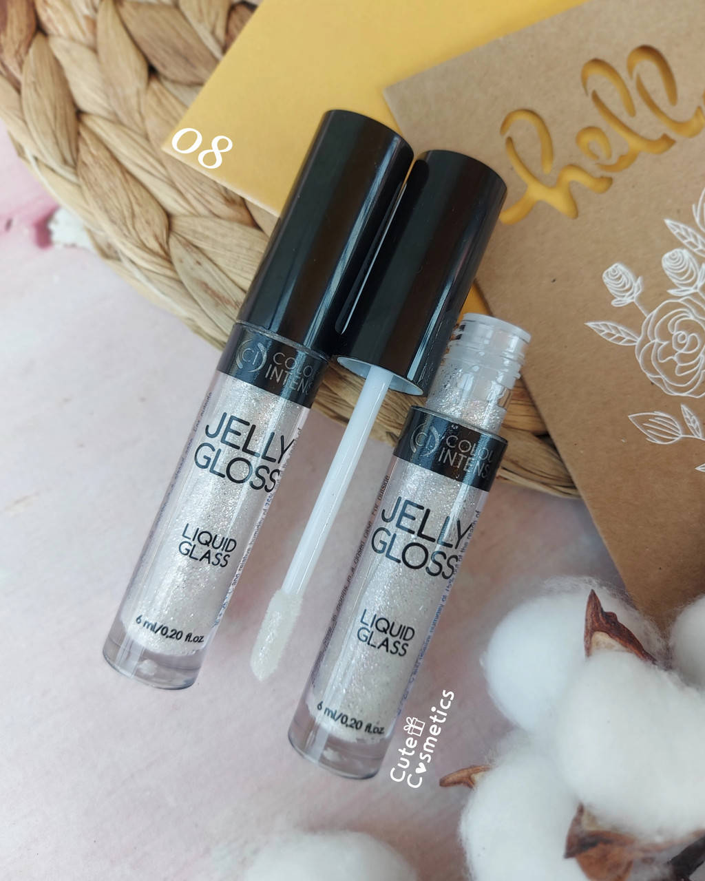 

Блeск для губ шиммерный Jelly Gloss Colour Intense, 6 мл 08