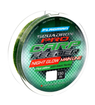 

Леска Flagman Squadron Pro Carp Feeder Night Glow Main Line 150м 0.286 мм, Черный