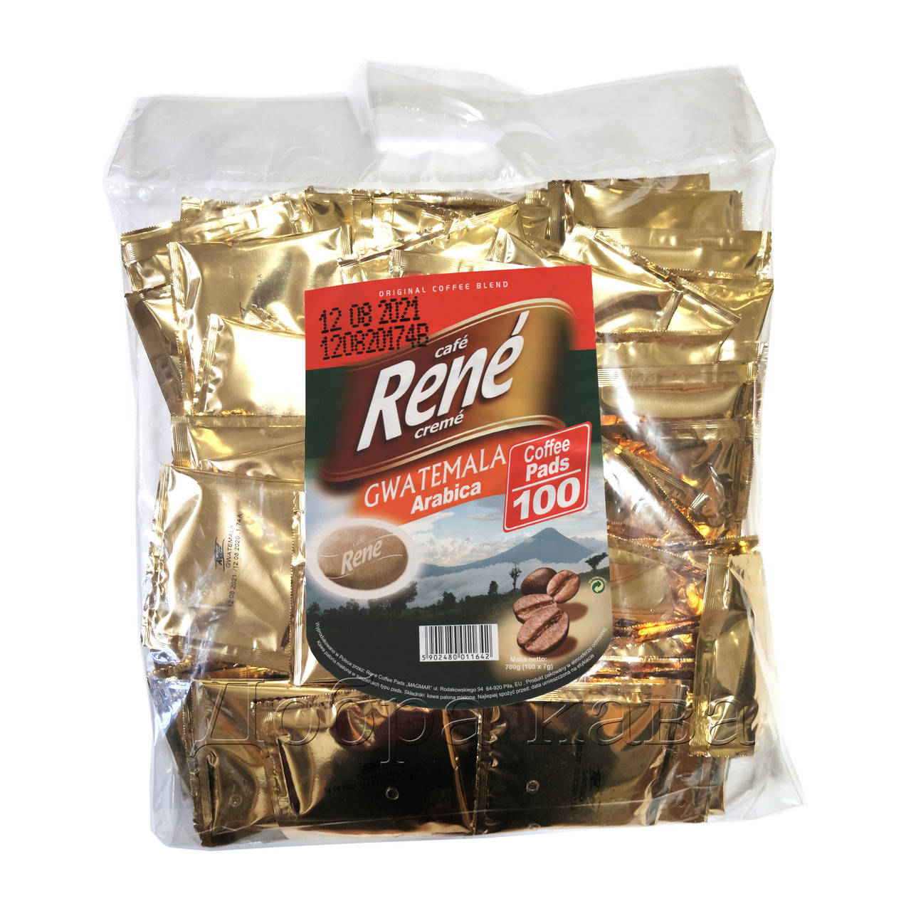

Rene Guatemala Arabica 100 шт кофе в чалдах для Philips Senseo